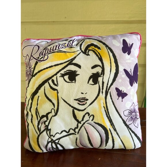Rapunzel 11" Accent Pillow Watercolor Pastels Art Modern Vibe Tangled - Picture 8 of 8